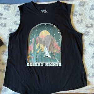 Time & Tru Sleeveless Tee Desert Nights size Medium